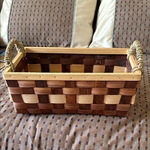 Natural Woven Basket with Handles
